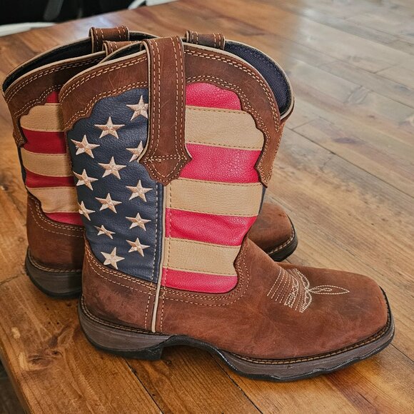 Durango cowgirl American flag boots - Picture 6 of 11